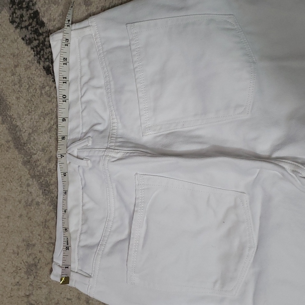 GOOD AMERICAN GOOD BOY WHITE ANKLE WRAP JEANS SZ 4 - Picture 8 of 13